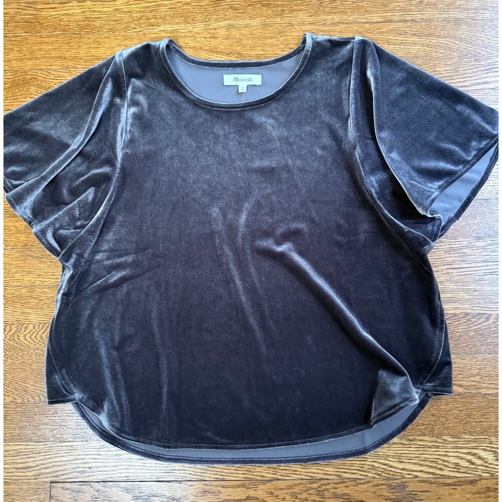NWT Madewell Women's Velour Blouse Size Small
